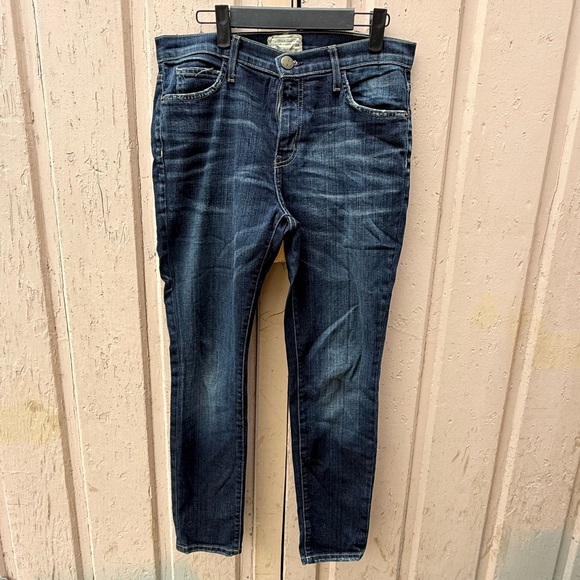 Current/Elliott Denim - Current/Elliott Dark Blue Denim Jeans